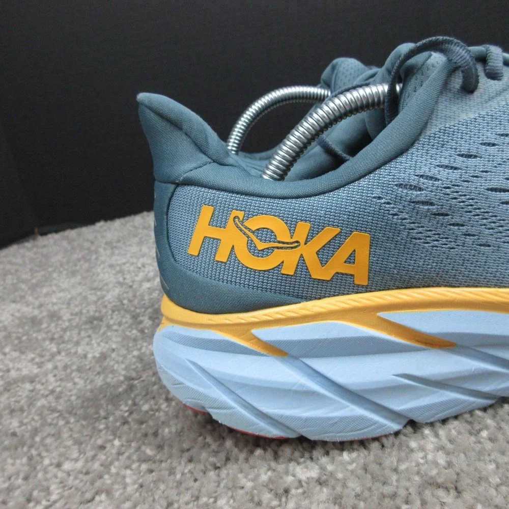 Hoka One One Sneakers Mens Size 12.5 D US Blue Clifton 8 Running Shoes Trainers